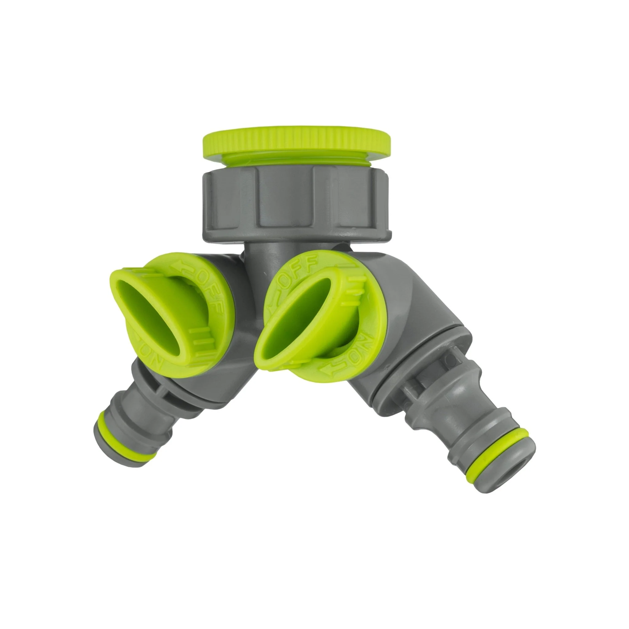 Wall Flange Kit 32mm MDPE + Brass Bib Tap + Lime Two Way Tap Splitter - Image 11