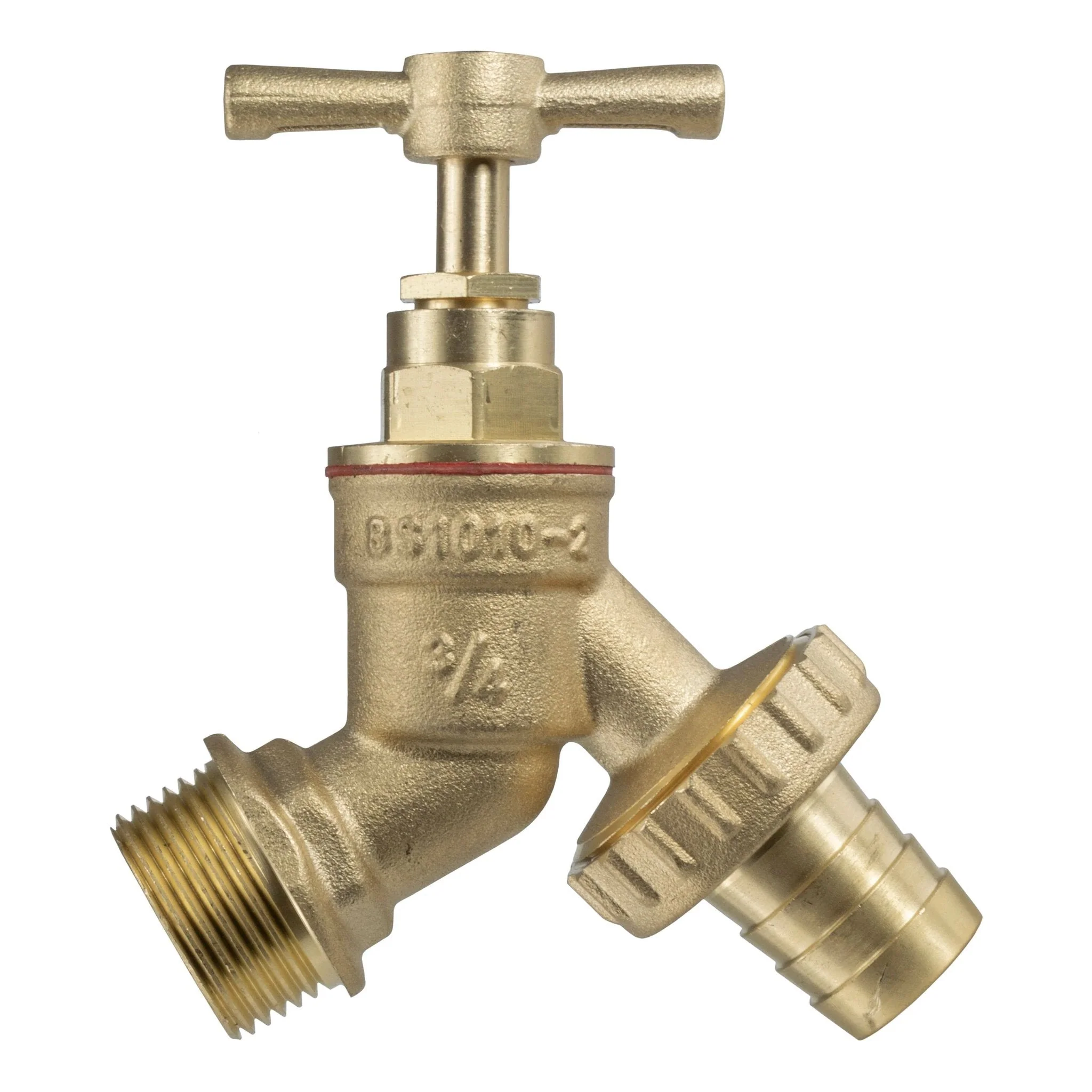 Wall Flange Kit 32mm MDPE - Brass Garden Tap 3/4" Barb - Image 2