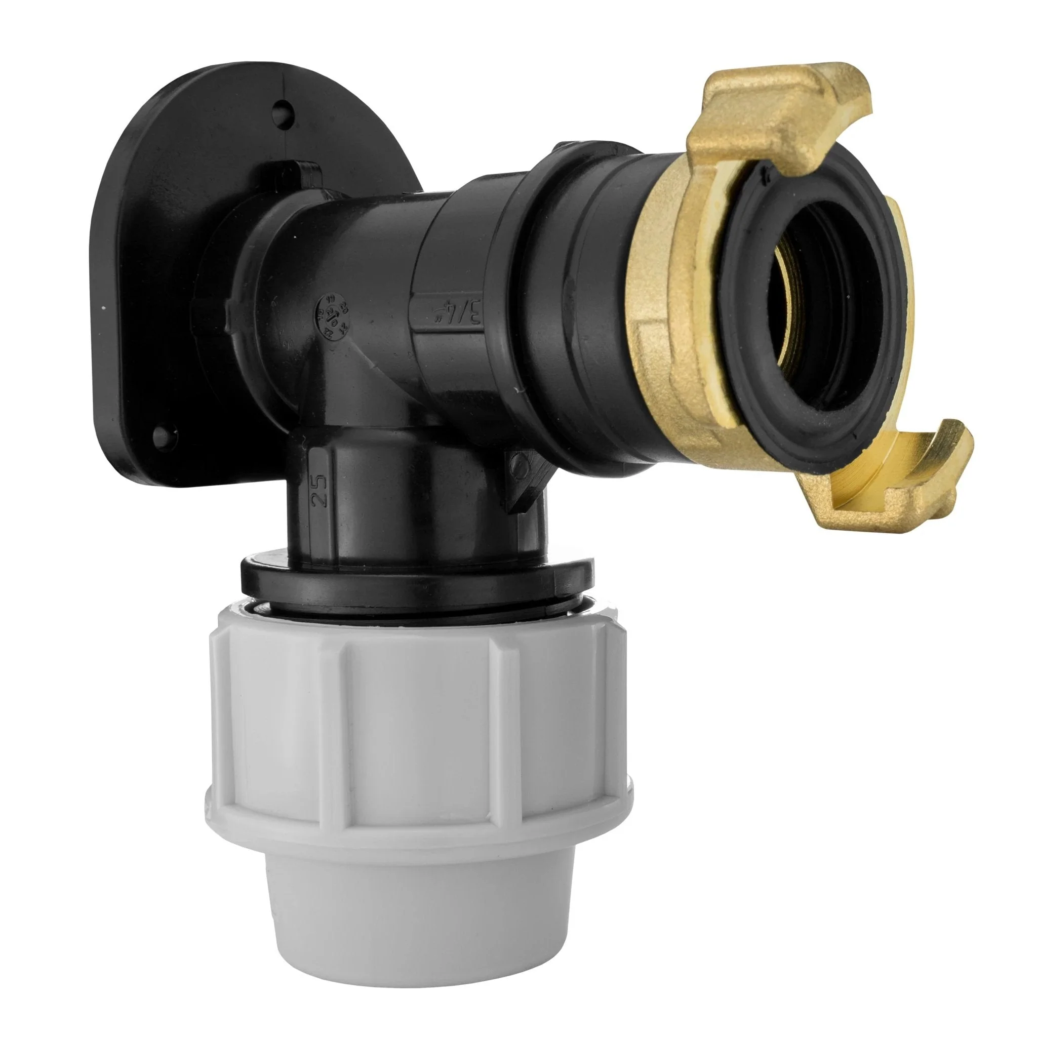 Wall Flange Kit 32mm MDPE + ¾” BSP Geka - Image 2