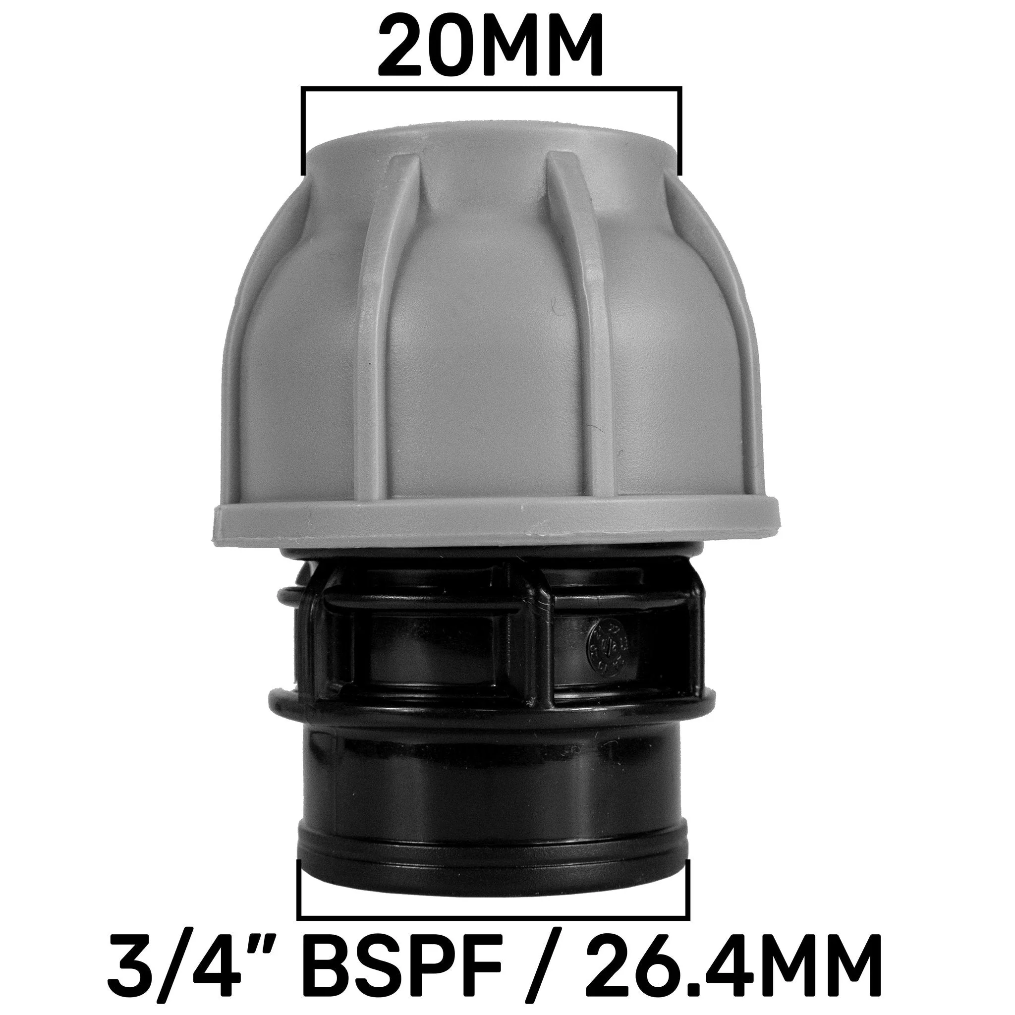 Wall Flange Kit 32mm MDPE + In-Line Valve + 20mm MDPE Joiner - Image 7