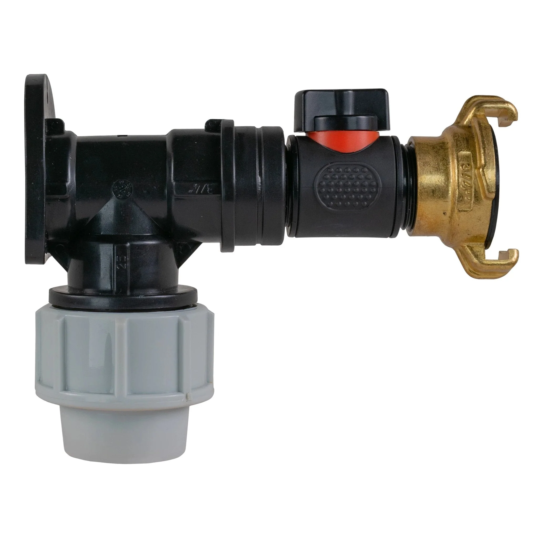 Wall Flange Kit 32mm MDPE + Valve + Geka - Image 2