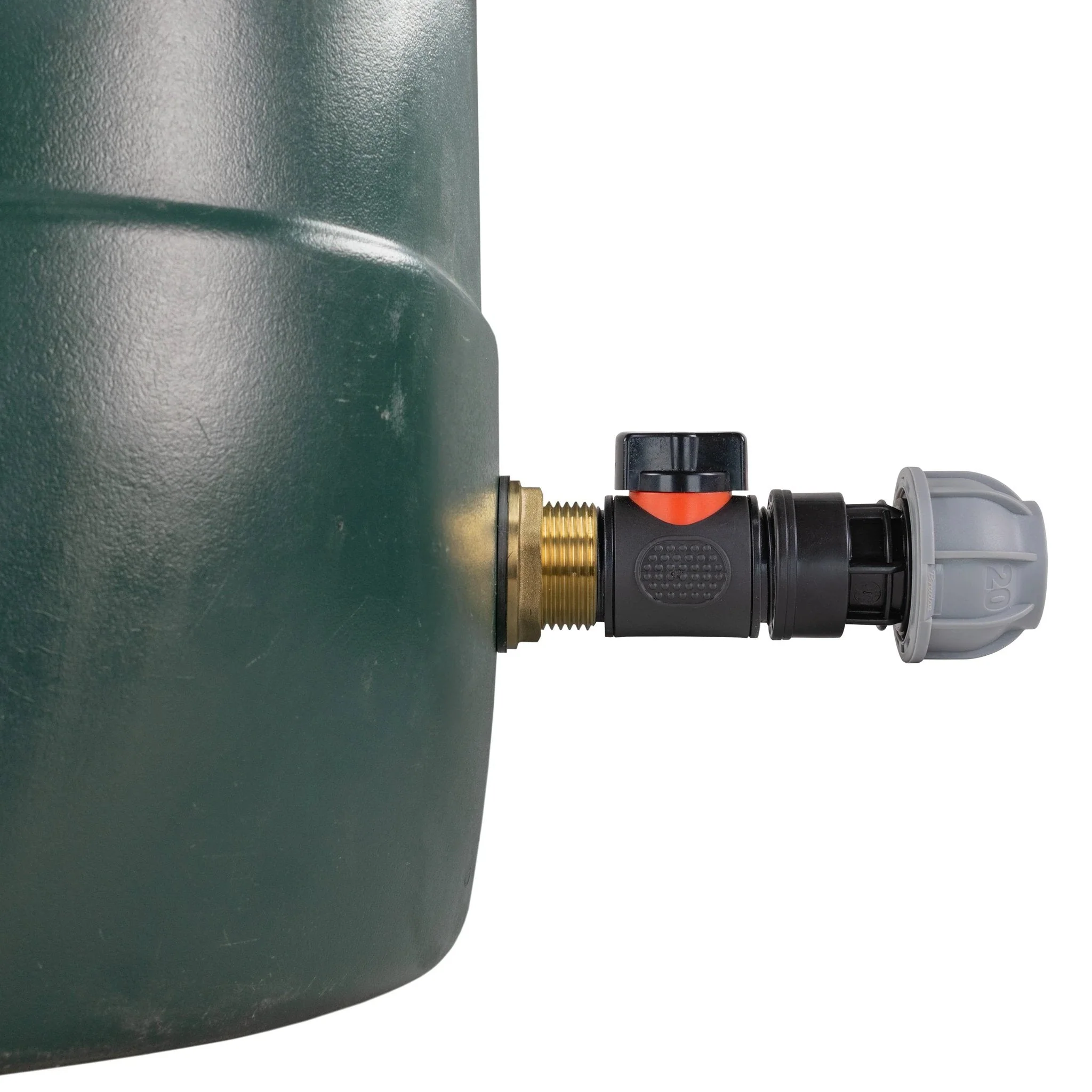 Water Butt Brass Kit 1" with In-Line Valve + 20mm MDPE - Image 5