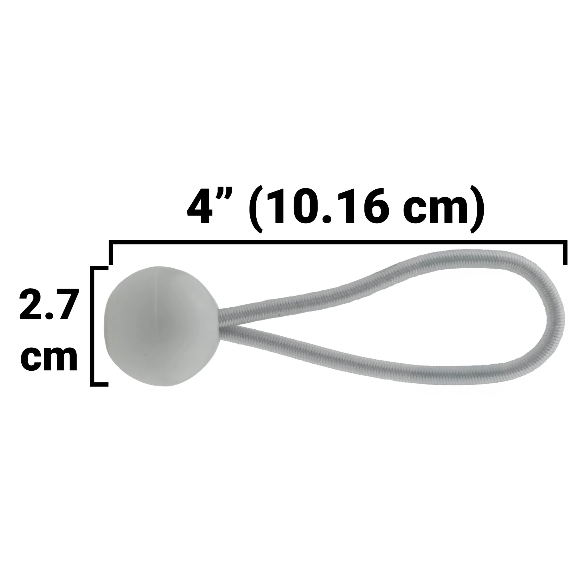 White M-Grade Tarpaulin with 20 x 4" Bungee Balls (White) - Image 14