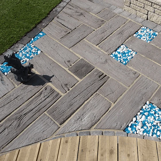 Wood Effect Concrete Sleepers - Image 3